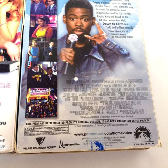 (3) Vintage Movie Lot VHS Bring It On  Legally Blond  Down To Earth Chris Rock - Picture 8 of 10